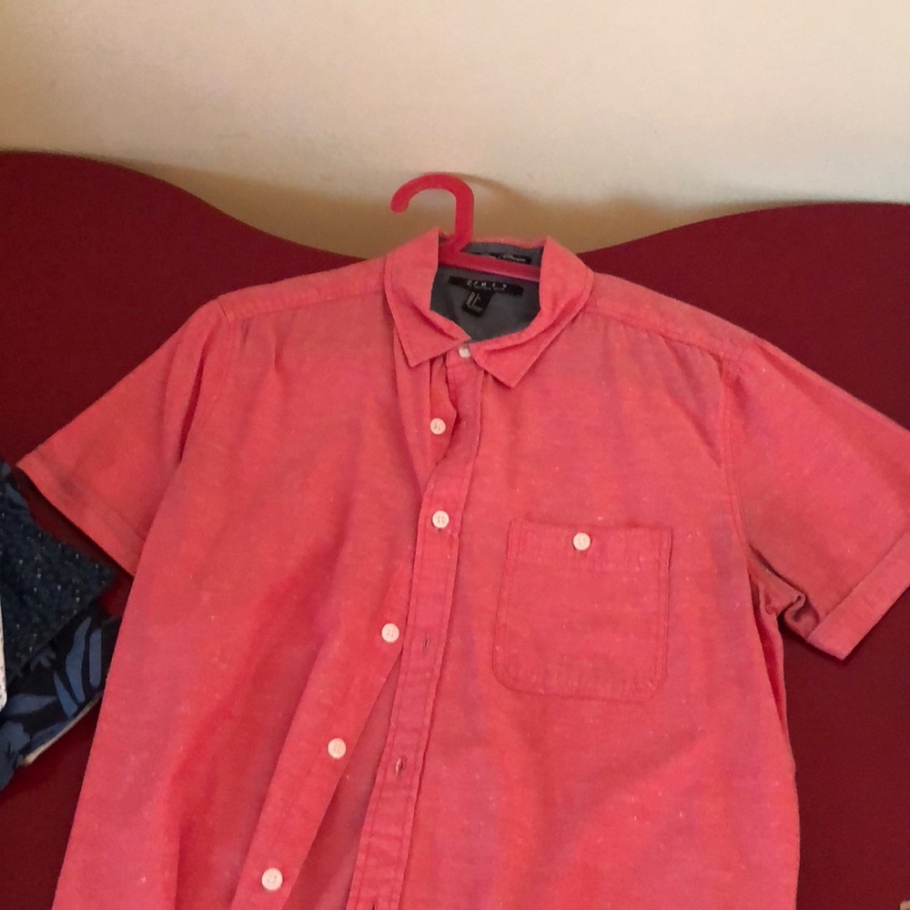 pink short sleeve shirt, forever 21